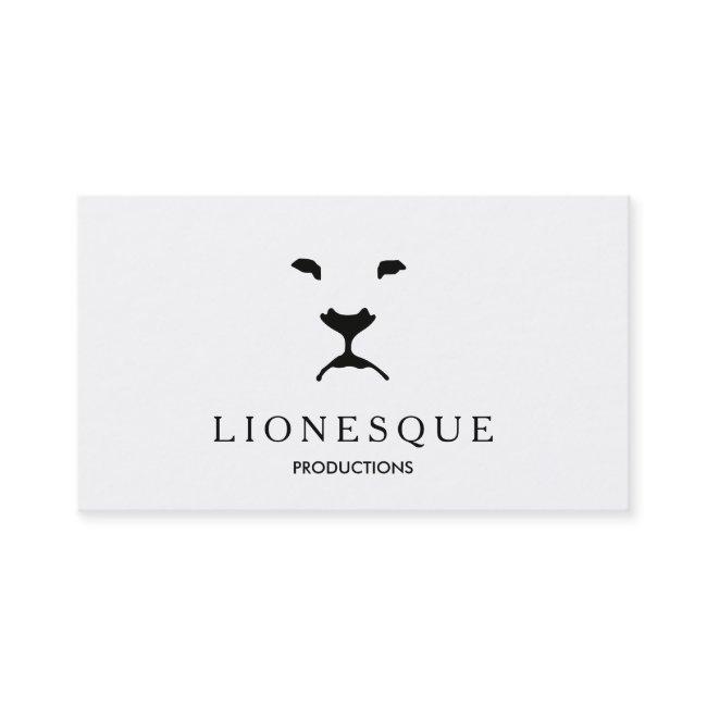 Modern Lion Logo Video and Film Production White