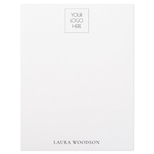 Modern Logo And Name Letterhead