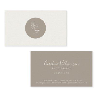 Modern Logo Boho Taupe Simple Trendy