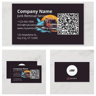 Modern Logo Junk Removal QR Code