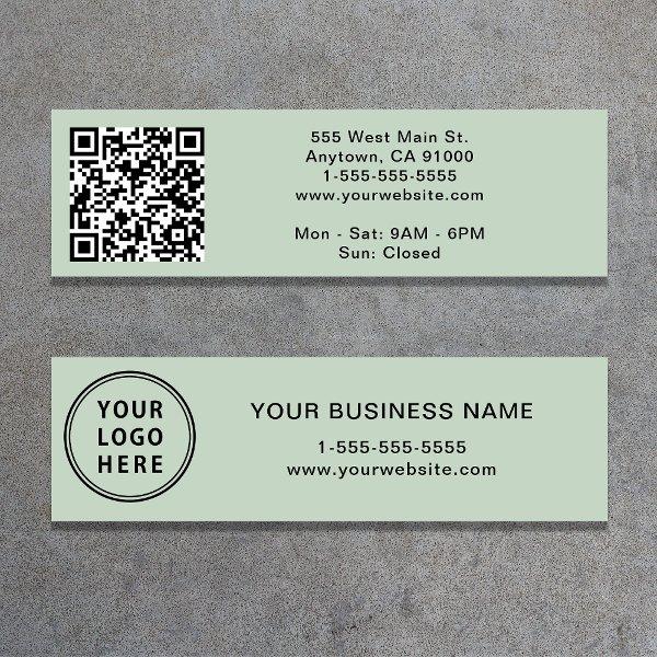 Modern Logo QR Code Sage Mini