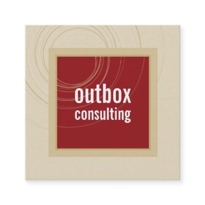 MODERN LOGO smart square icon monogram maroon gold Square