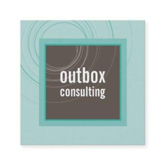 MODERN LOGO smart square icon monogram mint brown Square