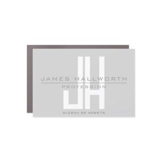 Modern Looking Business Monogram | Grey Car Magnet