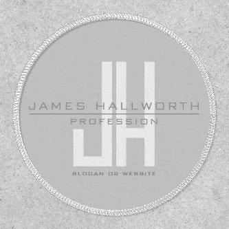 Modern Looking Business Monogram | Grey Patch