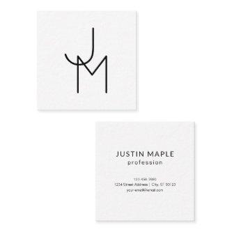 Modern Looking Overlapping Initials Square