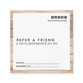 Modern Luxe Wood Clean Layout Referral Square