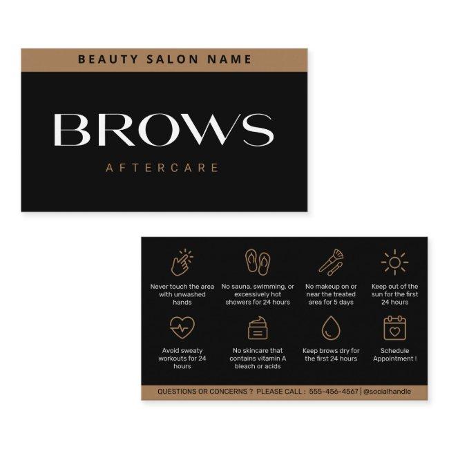 Modern Luxury Brows Aftercare PMU Brow Instruction