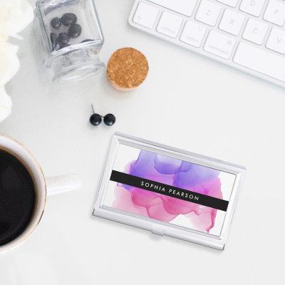 Modern Magenta Watercolor | Personalized  Case
