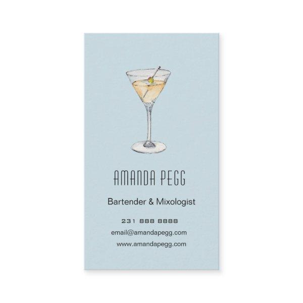 Modern Martini illustration Bartender Mixologist