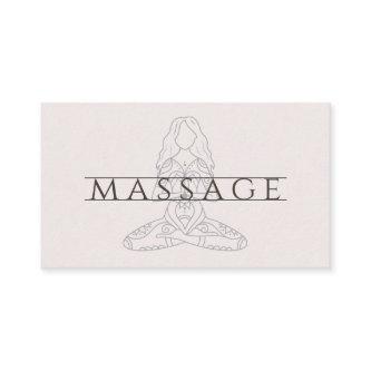 Modern Massage Therapist Lotus Pose