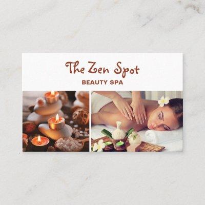 Modern Massage Therapist Zen Stones Beauty Spa
