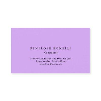 Modern Mauve Mallow Pink Minimalist Consultant