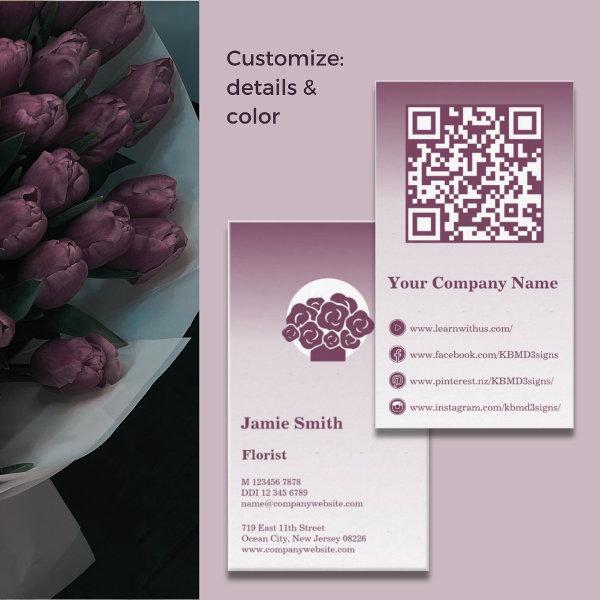 Modern Mauve-Purple Florist