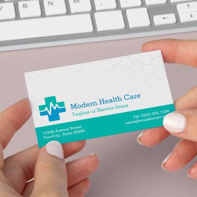 Modern Medical HealthCare - White Green Blue