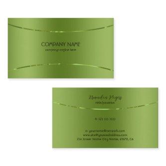 Modern Metallic Faux Green Stainless Steel Look