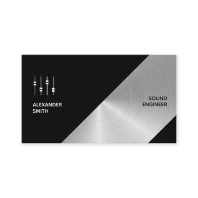 Modern Metallic Faux Sound Engineer
