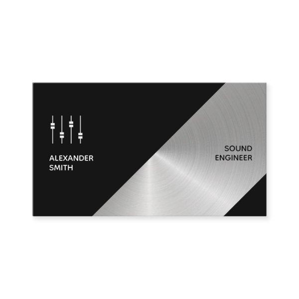 Modern Metallic Faux Sound Engineer