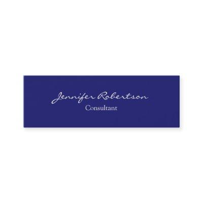 Modern Midnight Blue Plain Unique Slim Mini