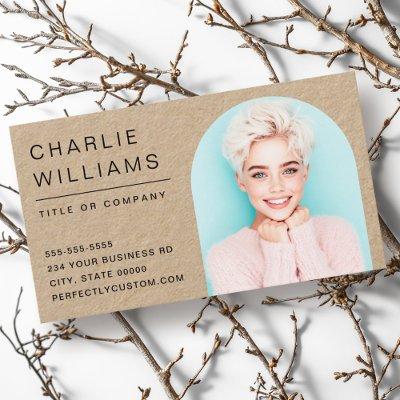Modern minimal arch photo frame Kraft paper