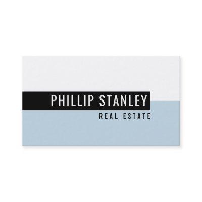 MODERN MINIMAL BAND simple bold black pale blue