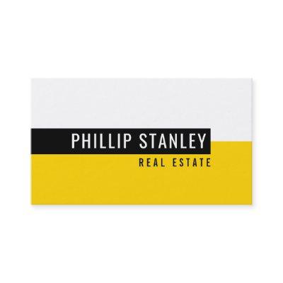 MODERN MINIMAL BAND simple bold black yellow