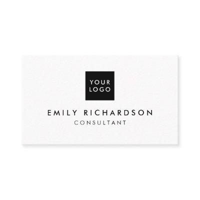 Modern minimal black and white professional logo