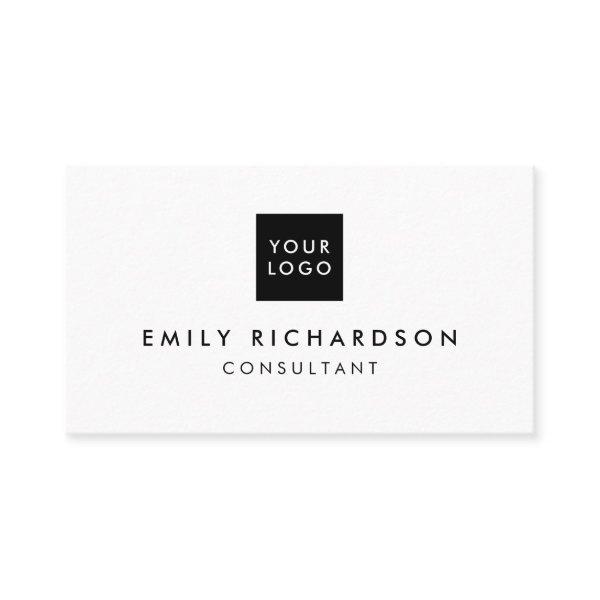 Modern minimal black and white professional logo