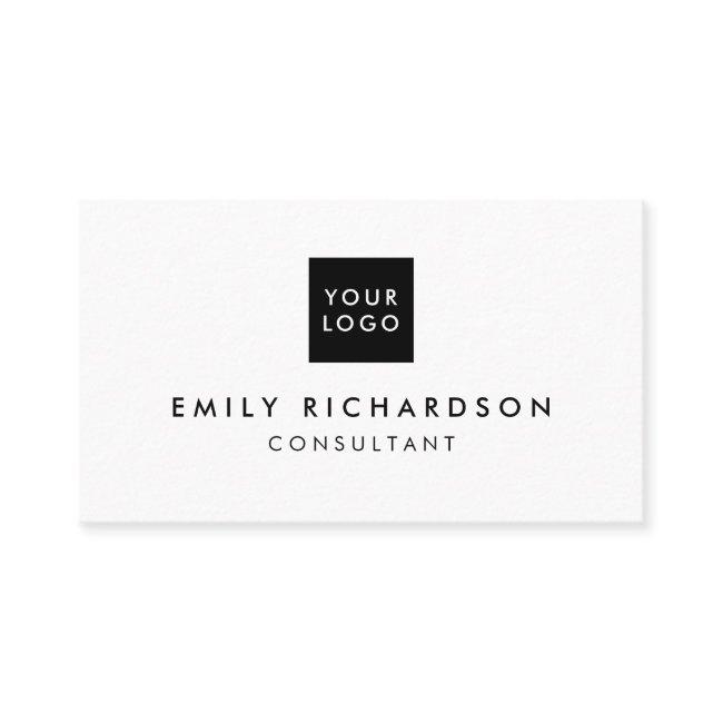 Modern minimal black and white professional logo