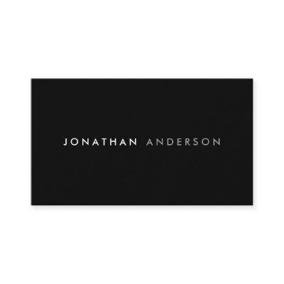Modern Minimal Black