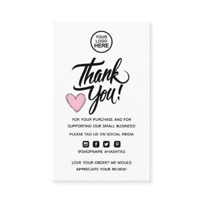 Modern Minimal Business Thank You For Order Insert
