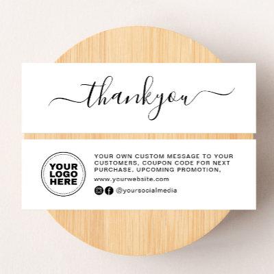 Modern Minimal Business Thank You For Order Insert