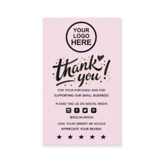 Modern Minimal Business Thank You For Order Insert