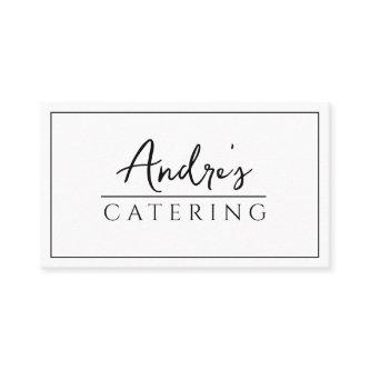 Modern Minimal Catering Culinary