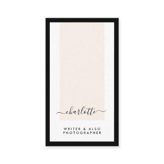 Modern Minimal Clean Elegant Calligraphy Vertical