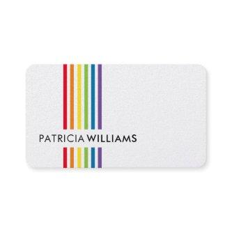MODERN MINIMAL colorful simple rainbow pride