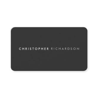 MODERN & MINIMAL Dark Gray
