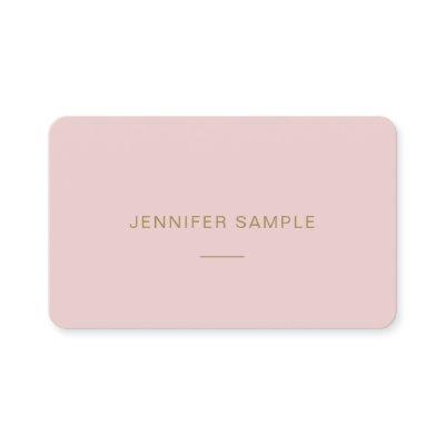 Modern Minimal Elegant Pink Gold Text Template