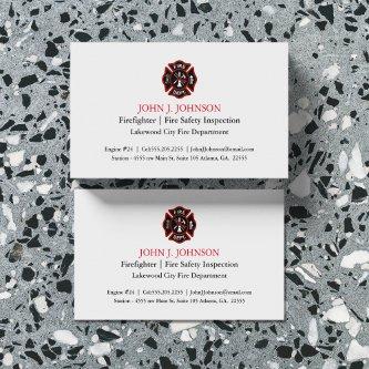 Modern Minimal Firefighter | Fire Inspector White