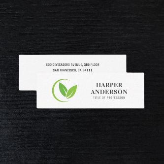 Modern Minimal Green Eco Professional Mini