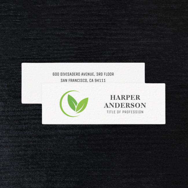 Modern Minimal Green Eco Professional Mini