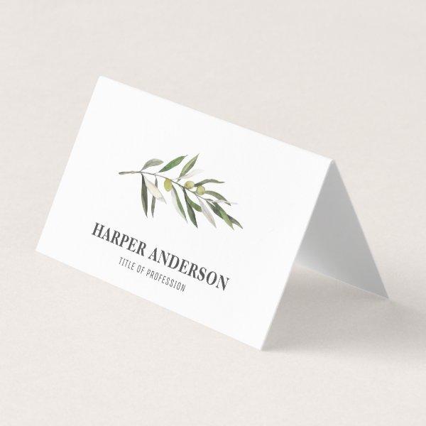 Modern Minimal Green Olive Tree Professional