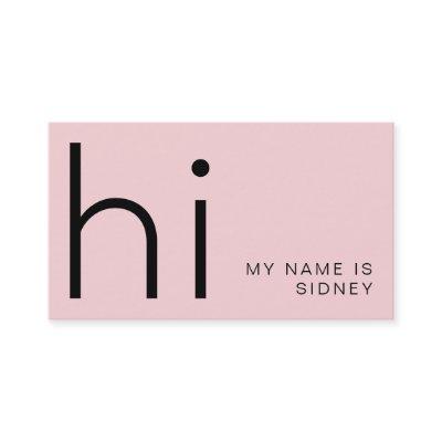 Modern minimal Hi - my name is design