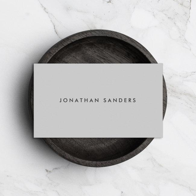 MODERN & MINIMAL Light Gray