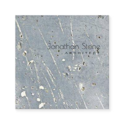 Modern Minimal Professional Gray & White Concrete Square