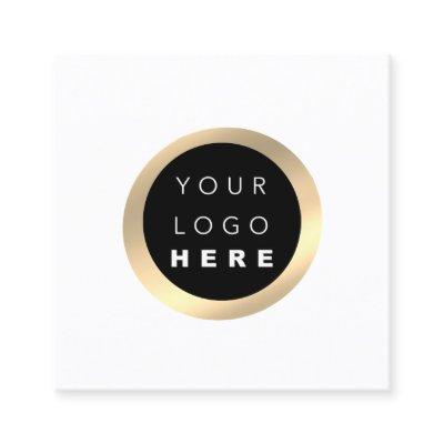 Modern Minimal Professional Logo VIP Black White Square