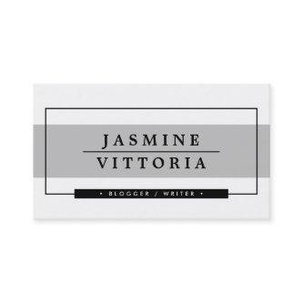 MODERN MINIMAL simple border pale gray band