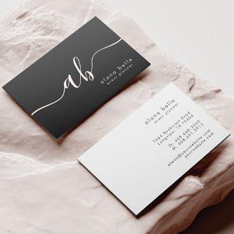 Modern, Minimal & Sophisticated Script Monogram