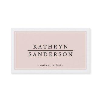 MODERN MINIMAL stylish border blush pink black