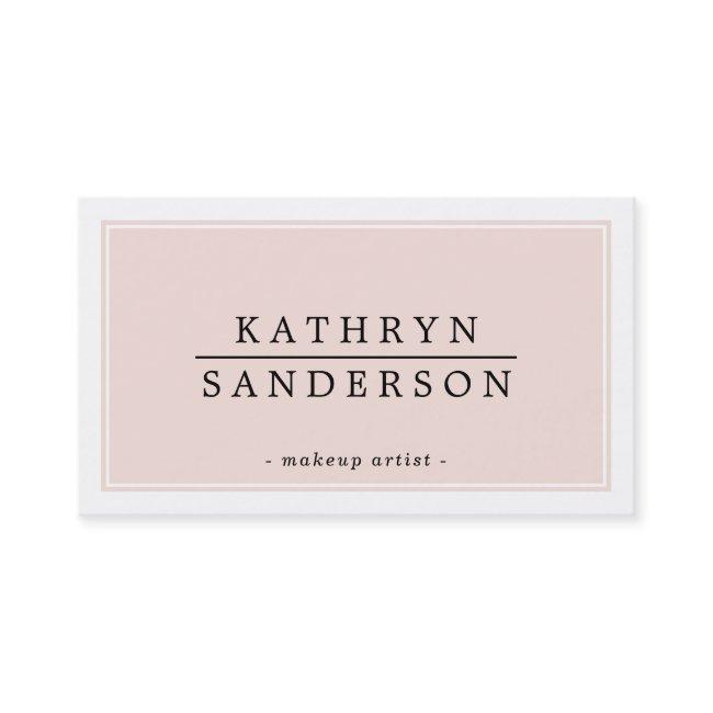 MODERN MINIMAL stylish border blush pink black